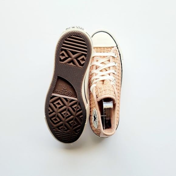 Converse CTAS Lift Hi Vachetta Beige Egret Black Women's 5 - Picture 6 of 7